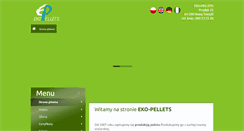 Desktop Screenshot of eko-pellets.pl